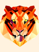 Screenshot №1 pro téma Polygon Tiger 132x176