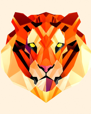 Polygon Tiger - Obrázkek zdarma pro iPhone 5