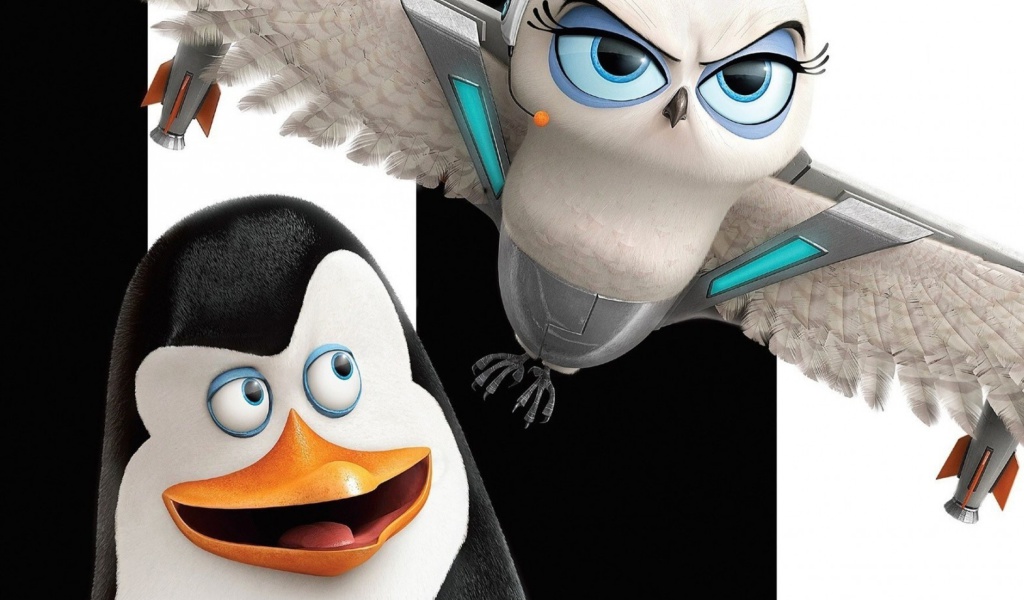 Das Penguins of Madagascar Wallpaper 1024x600