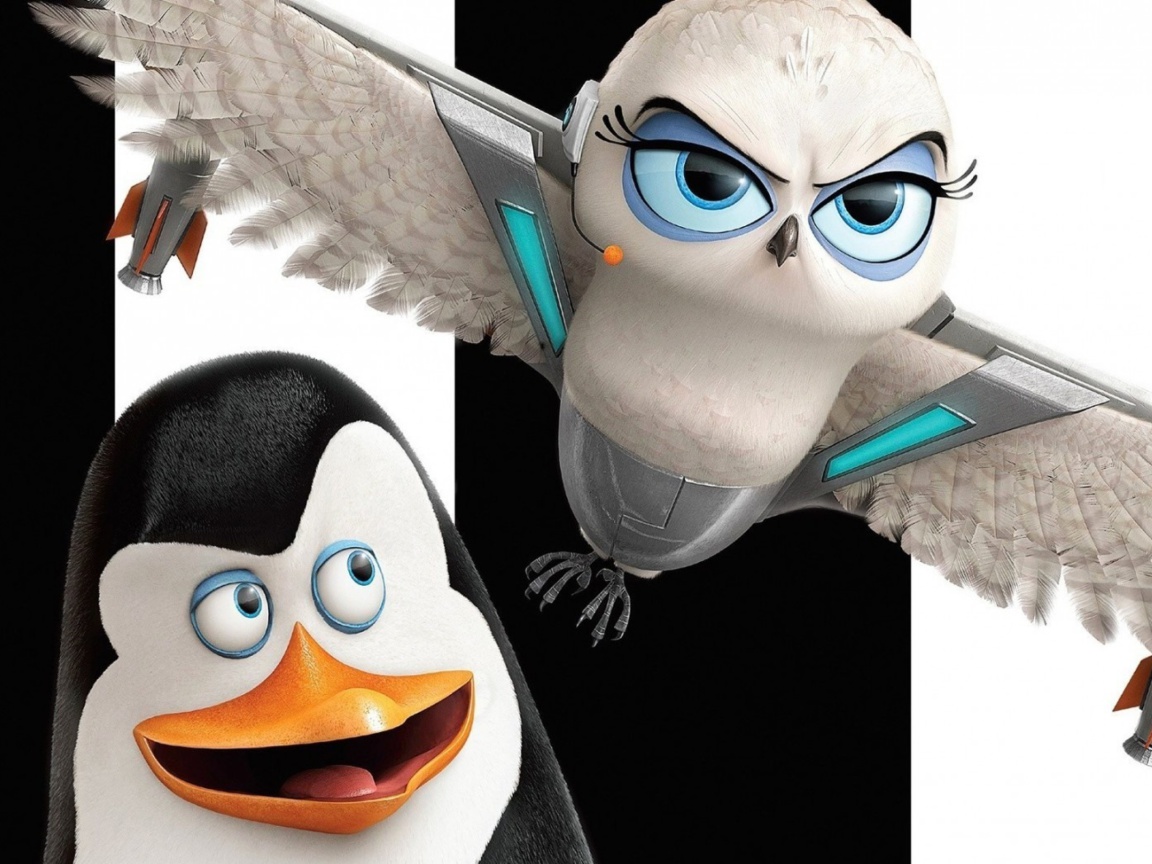 Fondo de pantalla Penguins of Madagascar 1152x864