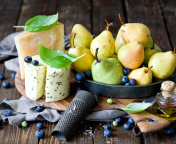 Sfondi Pears and cheese DorBlu 176x144