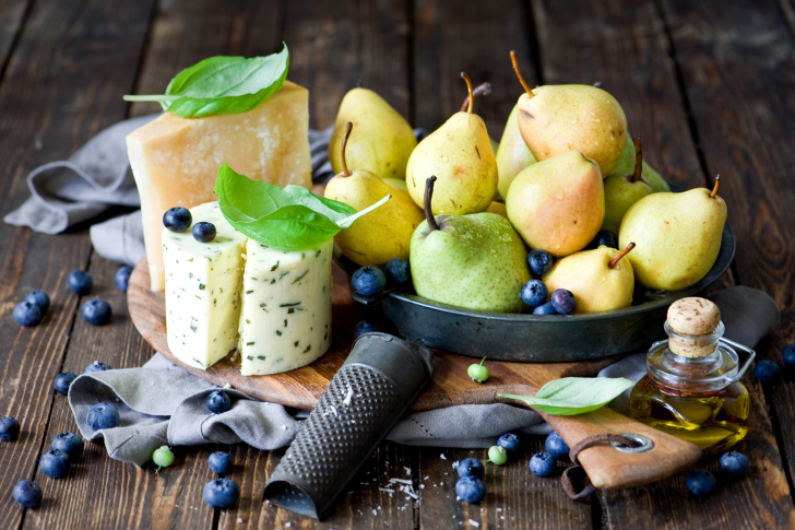 Das Pears and cheese DorBlu Wallpaper