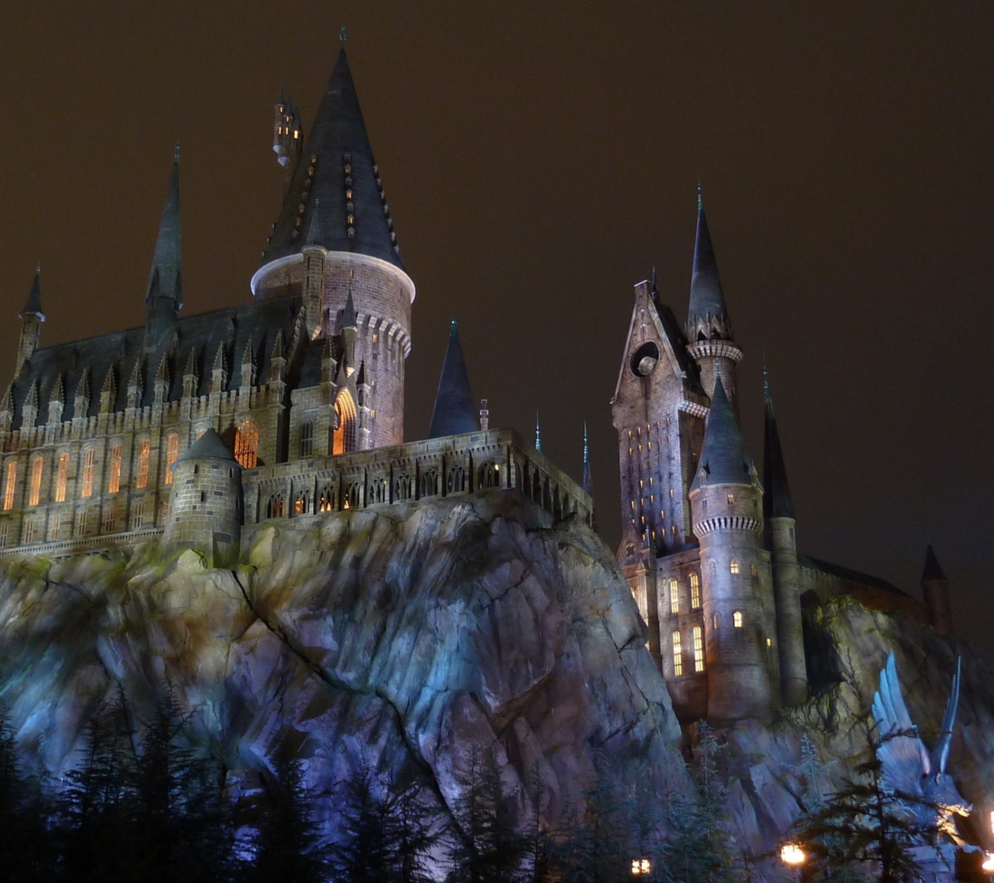 Das Hogwarts Castle Wallpaper 1440x1280