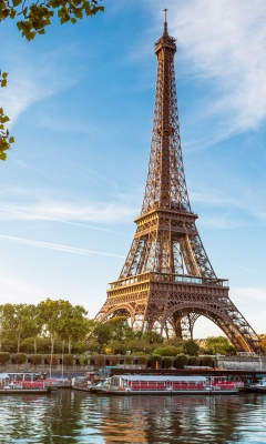 Fondo de pantalla Paris Symbol Eiffel Tower 240x400