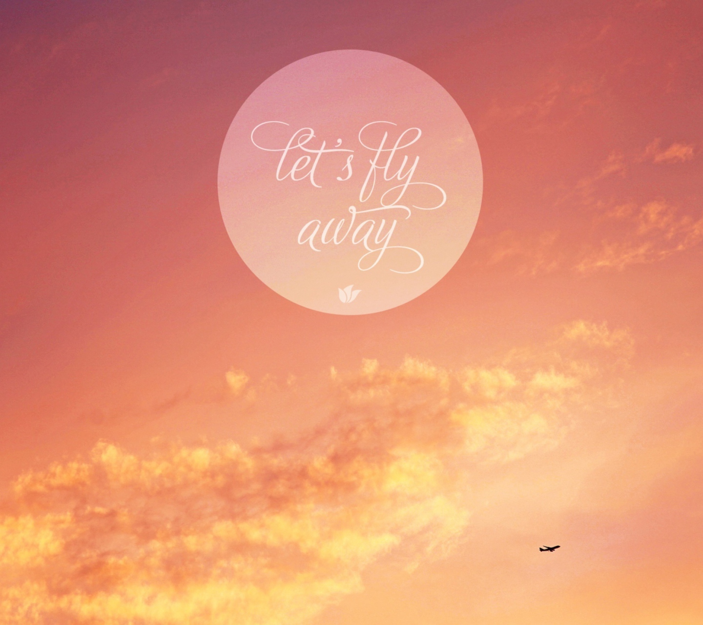 Let's Fly Away wallpaper 1440x1280