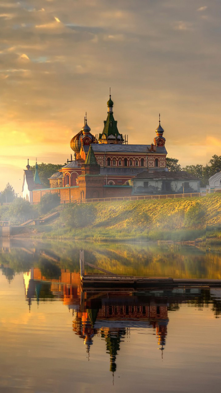 Staroladozhsky Nicholas Monastery wallpaper 750x1334