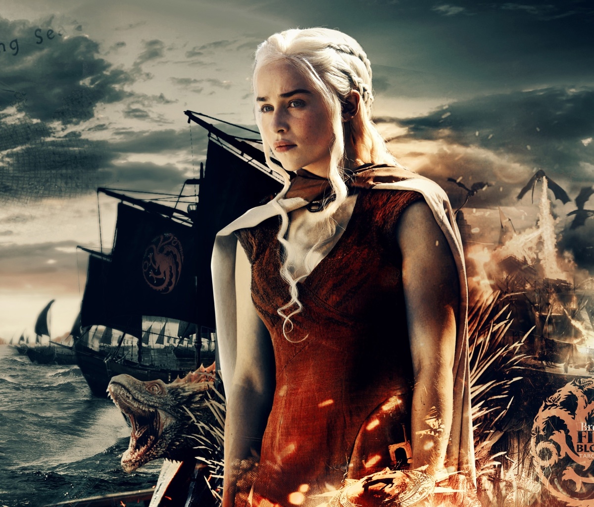 Das Game of Thrones Daenerys Targaryen Wallpaper 1200x1024
