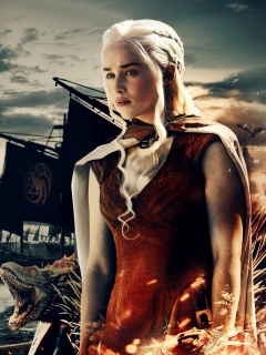 Game of Thrones Daenerys Targaryen wallpaper 240x320