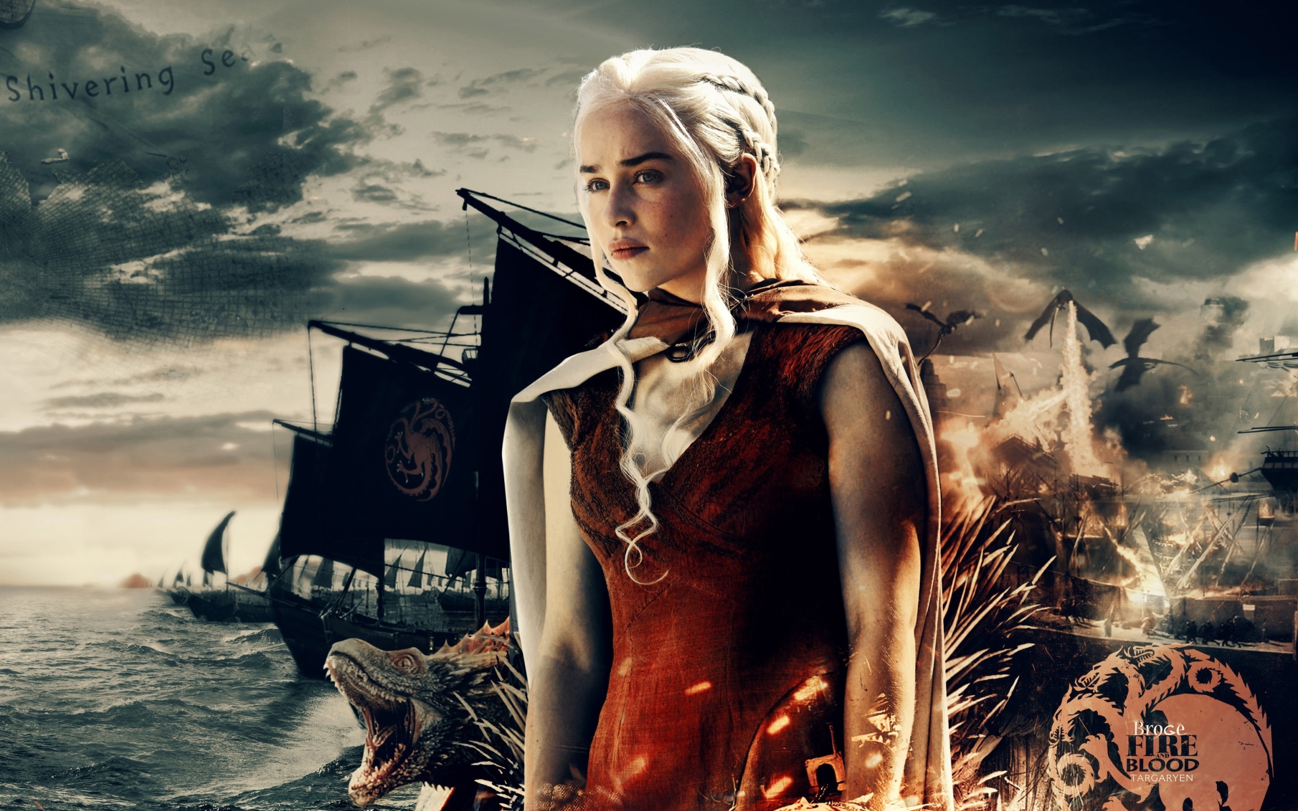Screenshot №1 pro téma Game of Thrones Daenerys Targaryen 2560x1600