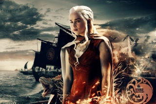 Game of Thrones Daenerys Targaryen - Obrázkek zdarma pro Nokia Asha 201
