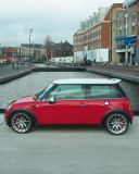 Das Red Mini Cooper Holland Wallpaper 128x160