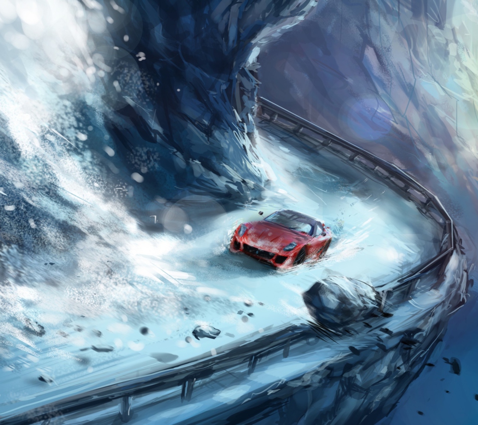 Screenshot №1 pro téma Extreme Driving Painting 960x854
