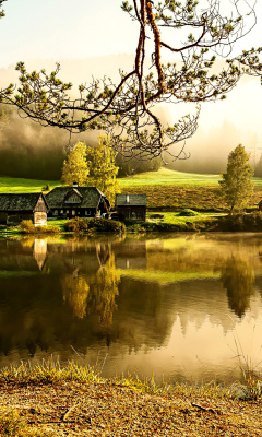 Обои Beautiful Countryside Scenery 240x400