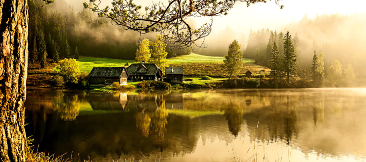 Das Beautiful Countryside Scenery Wallpaper 720x320