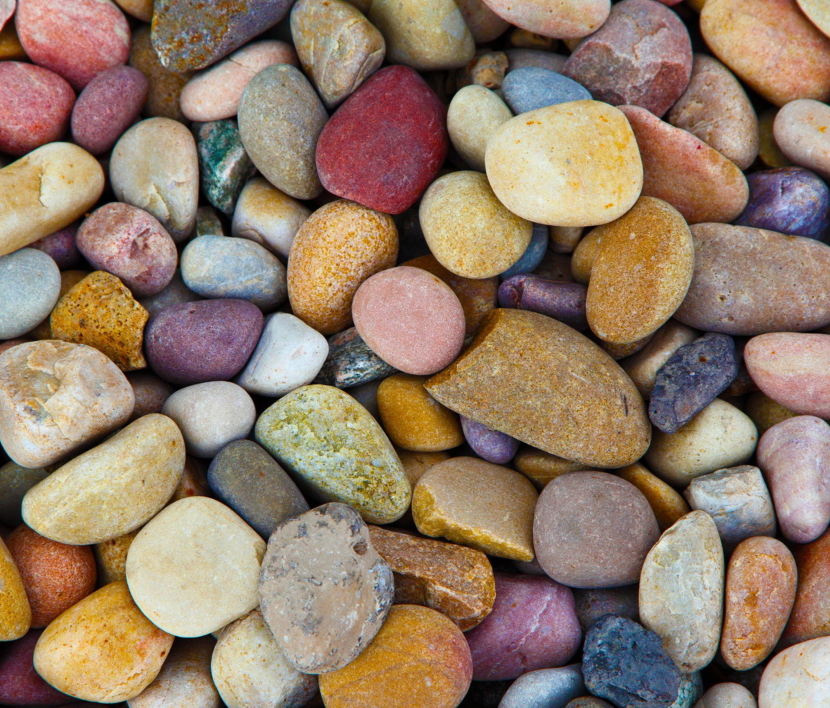 Das Colorful Pebbles Wallpaper 1200x1024