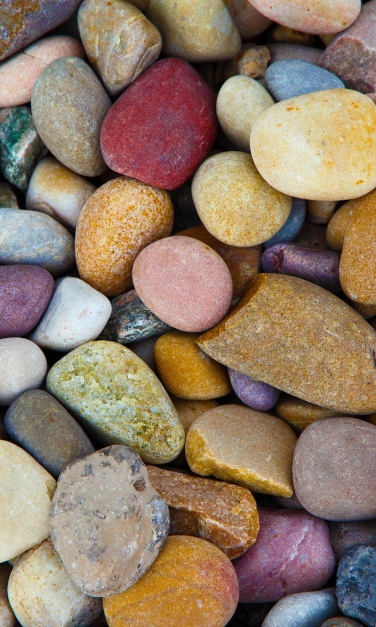 Fondo de pantalla Colorful Pebbles 768x1280