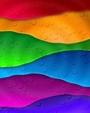 Обои Rainbow Drops 128x160