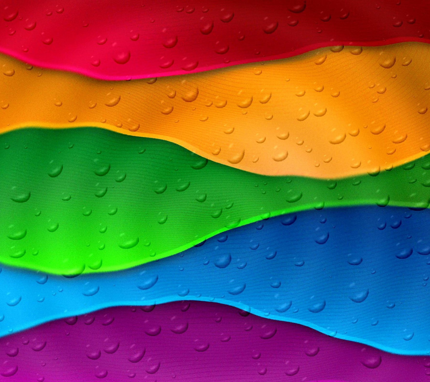 Das Rainbow Drops Wallpaper 1440x1280