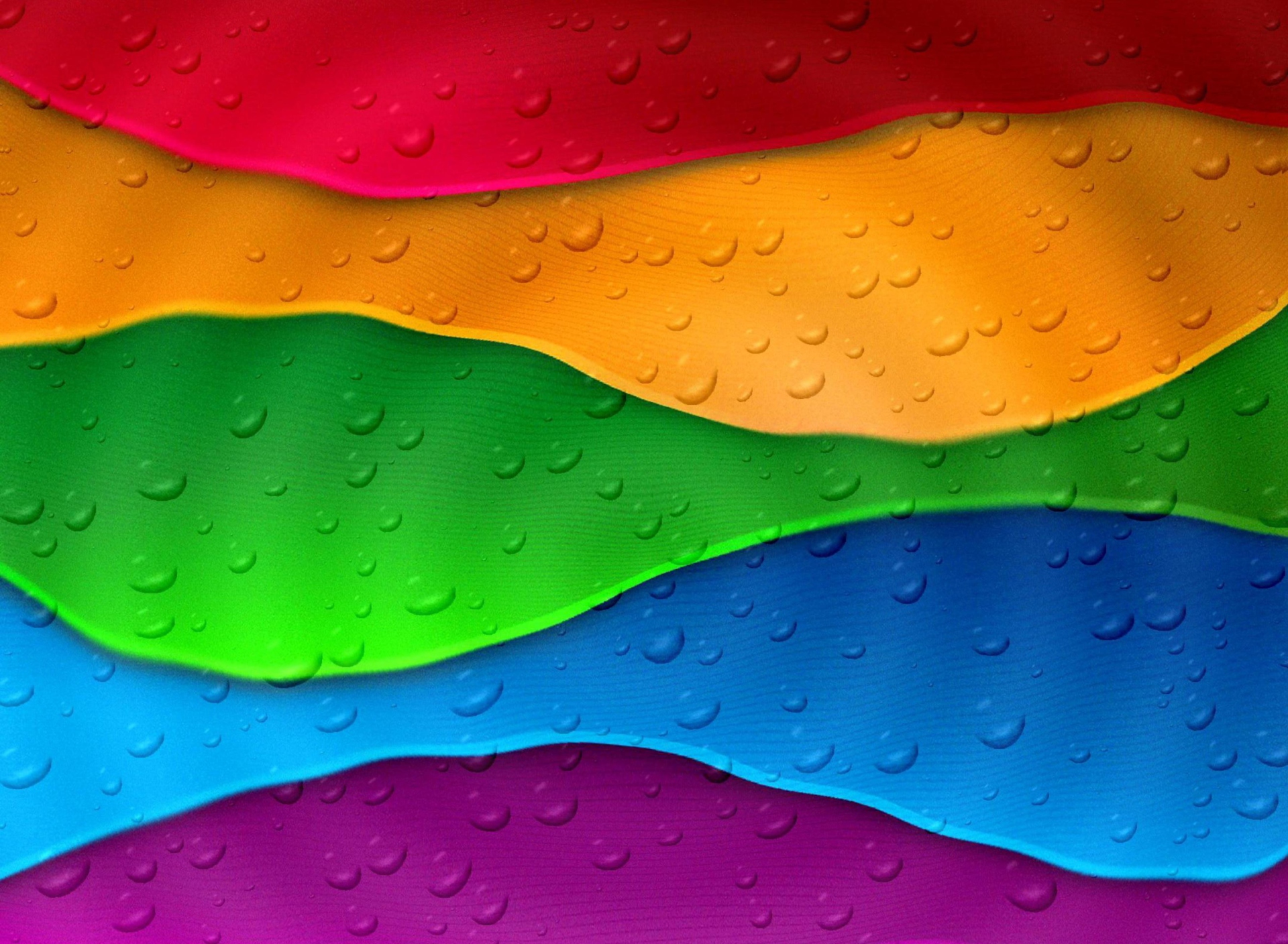 Das Rainbow Drops Wallpaper 1920x1408