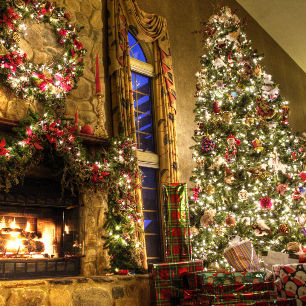 Fondo de pantalla Christmas Tree Decoration Ideas 1024x1024