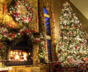 Das Christmas Tree Decoration Ideas Wallpaper 176x144