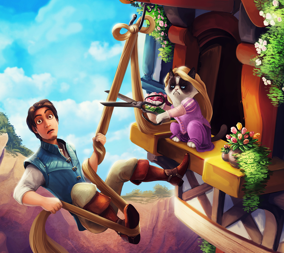 Sfondi Grumpy cat Disney 960x854