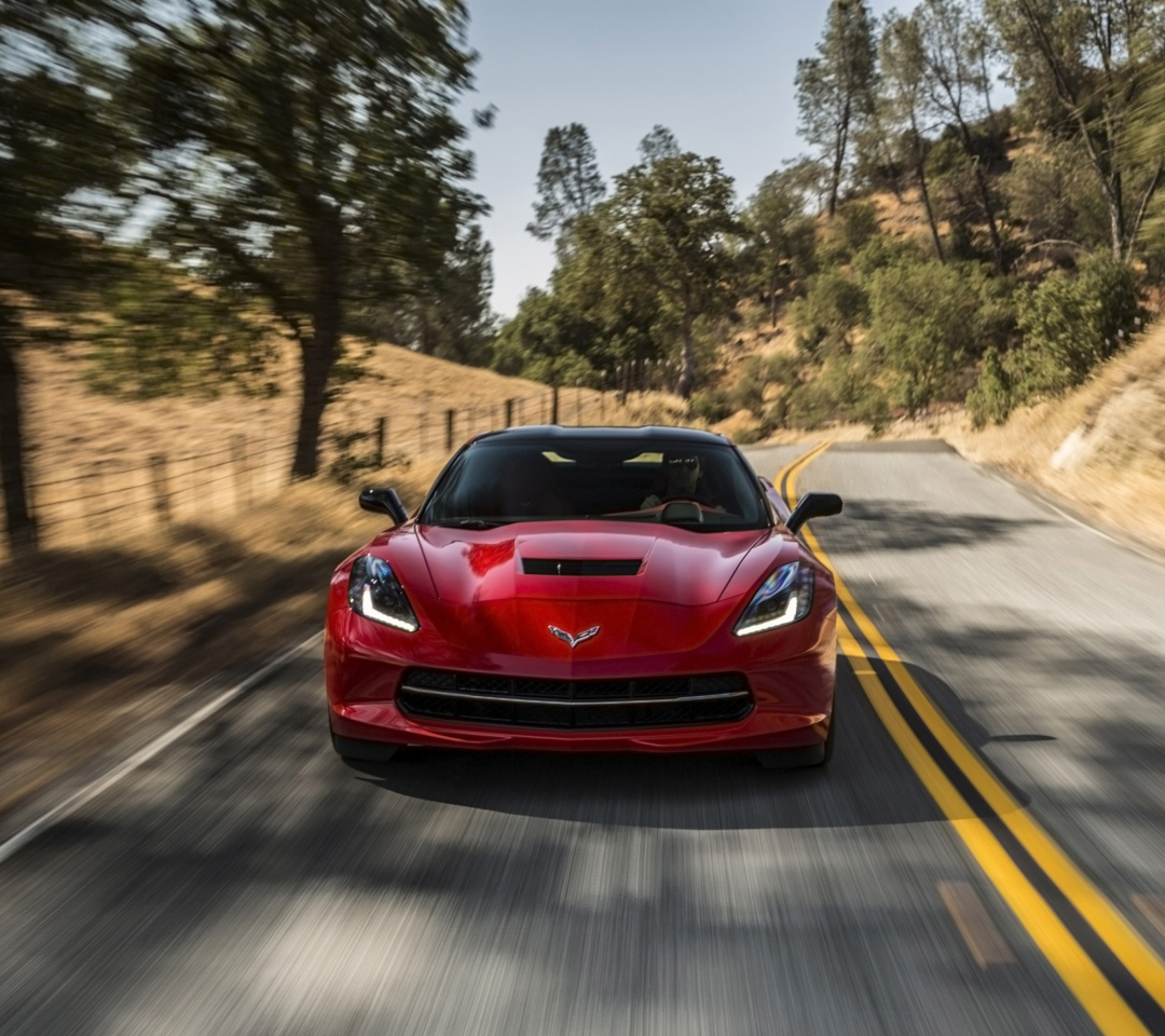 Screenshot №1 pro téma 2014 Red Chevrolet Corvette Stingray 1080x960