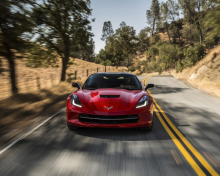 2014 Red Chevrolet Corvette Stingray screenshot #1 220x176