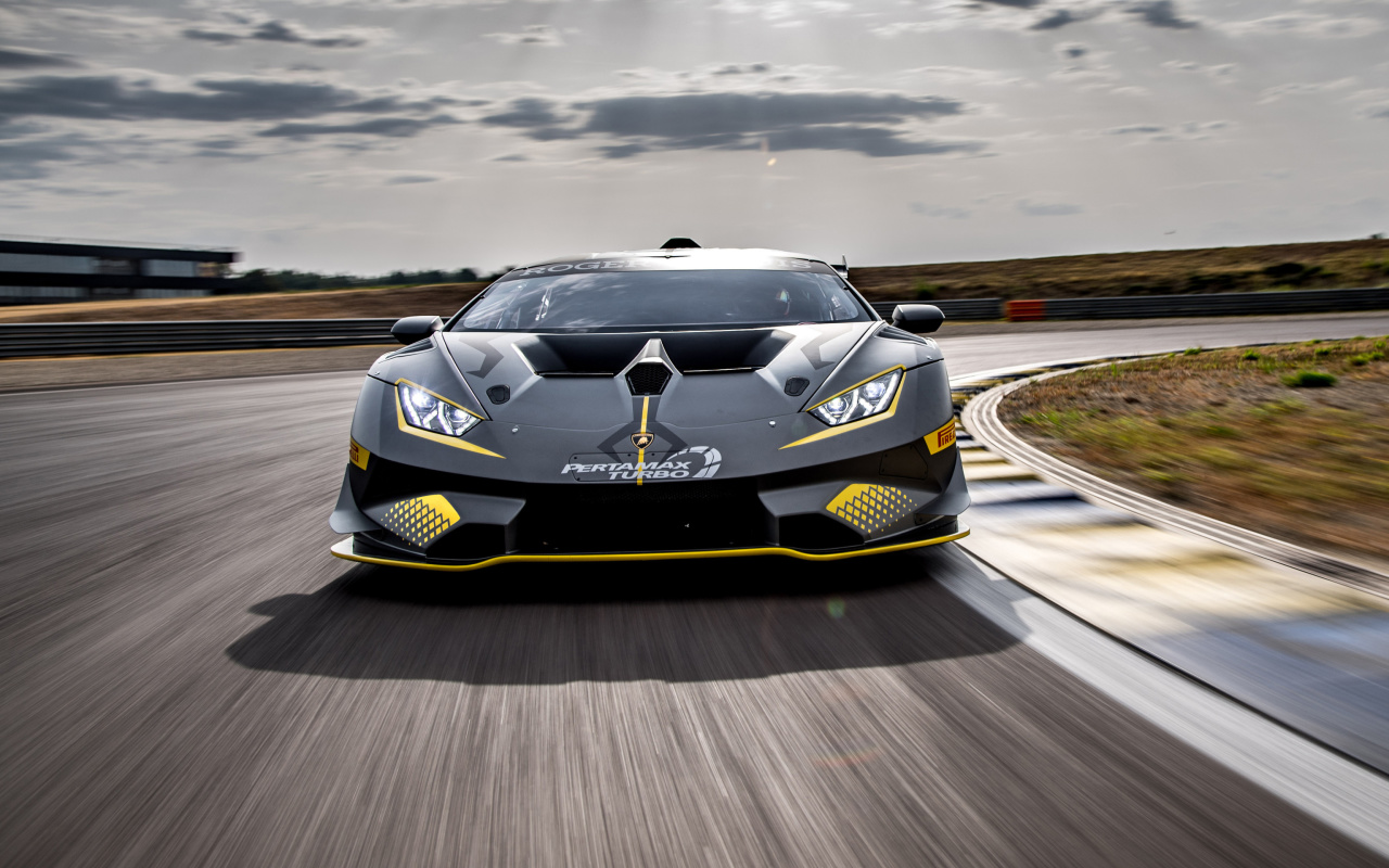 Fondo de pantalla Lamborghini Huracan Super Trofeo EVO 1280x800