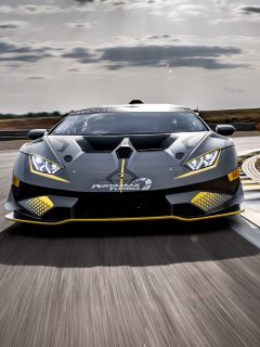 Sfondi Lamborghini Huracan Super Trofeo EVO 240x320