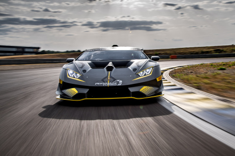 Обои Lamborghini Huracan Super Trofeo EVO 480x320