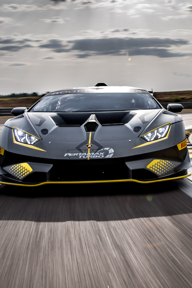 Das Lamborghini Huracan Super Trofeo EVO Wallpaper 640x960