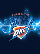 Oklahoma City Thunder Logo 3D screenshot #1 132x176