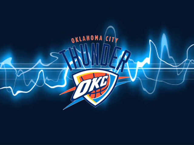 Обои Oklahoma City Thunder Logo 3D 640x480