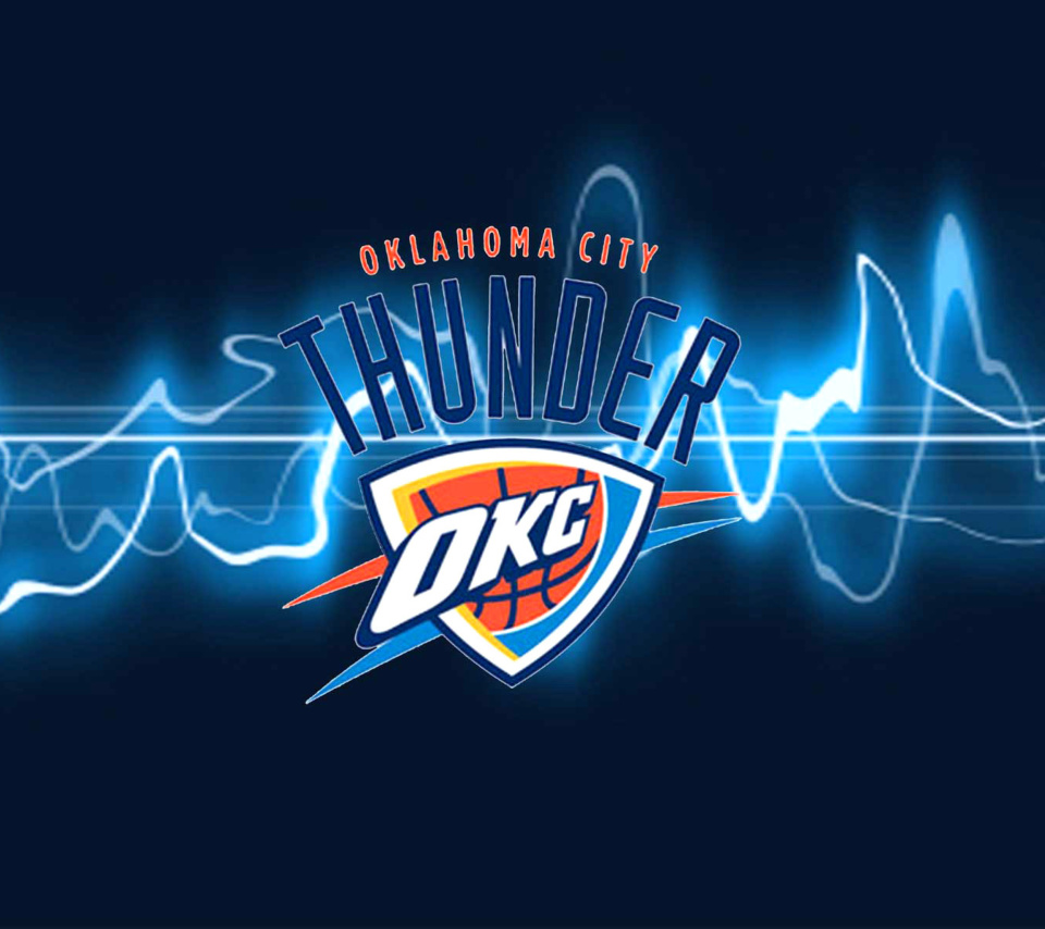 Fondo de pantalla Oklahoma City Thunder Logo 3D 960x854