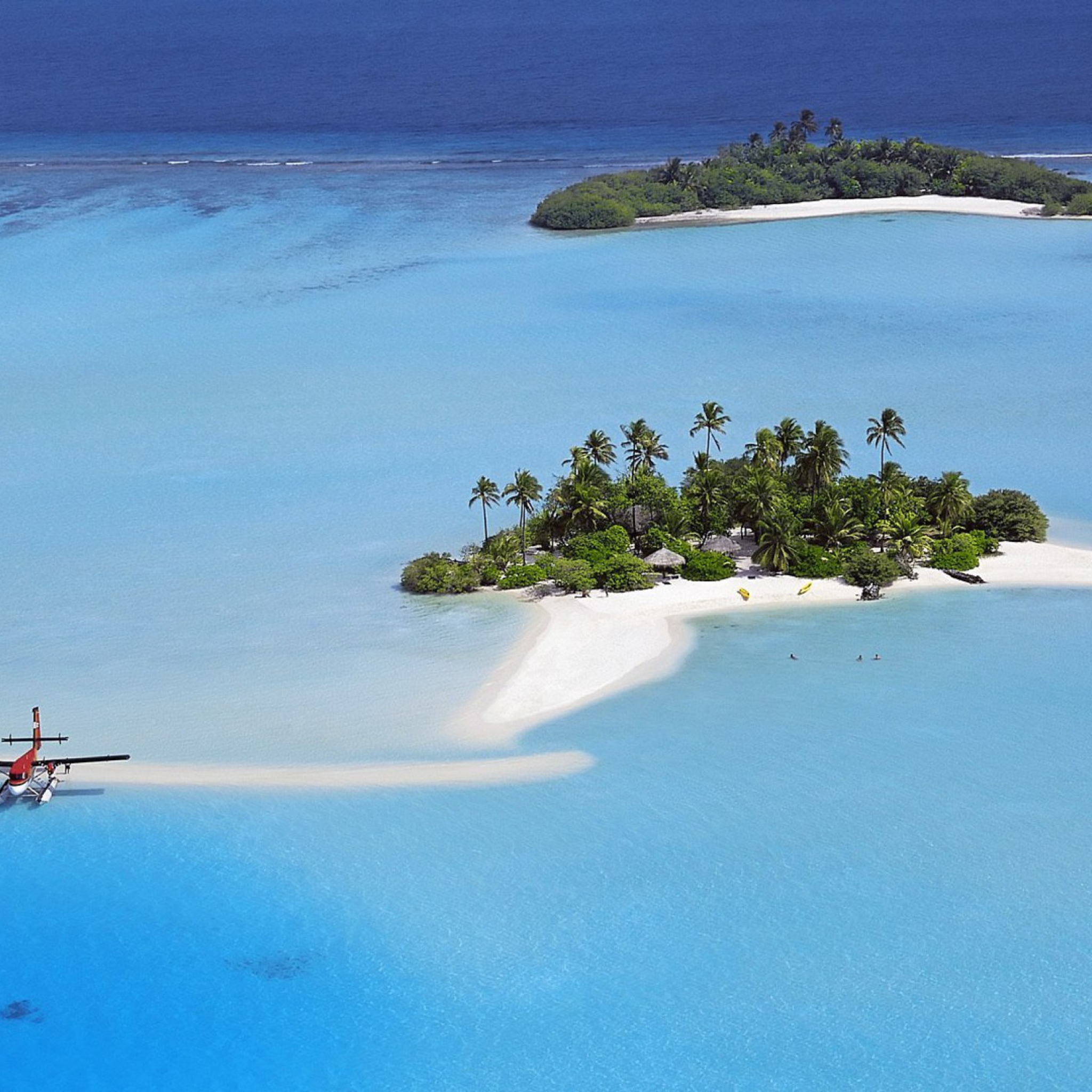 Fondo de pantalla Maldives Islands 2048x2048