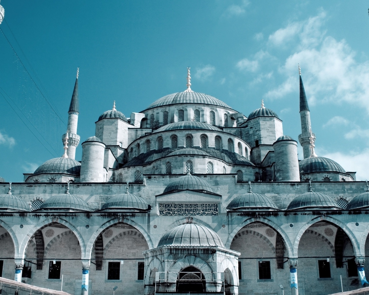 Das Sultan Ahmed Mosque in Istanbul Wallpaper 1280x1024