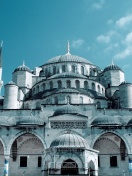 Sultan Ahmed Mosque in Istanbul wallpaper 132x176