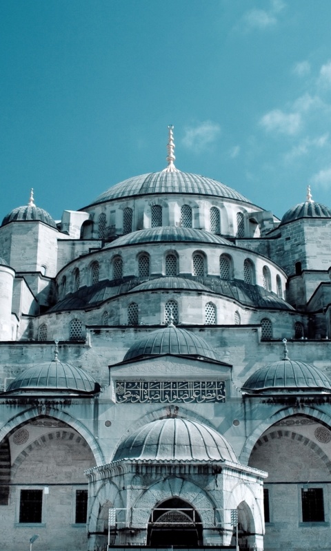 Das Sultan Ahmed Mosque in Istanbul Wallpaper 480x800
