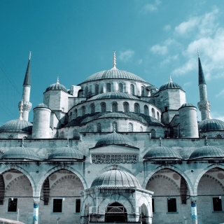 Sultan Ahmed Mosque in Istanbul papel de parede para celular para iPad mini