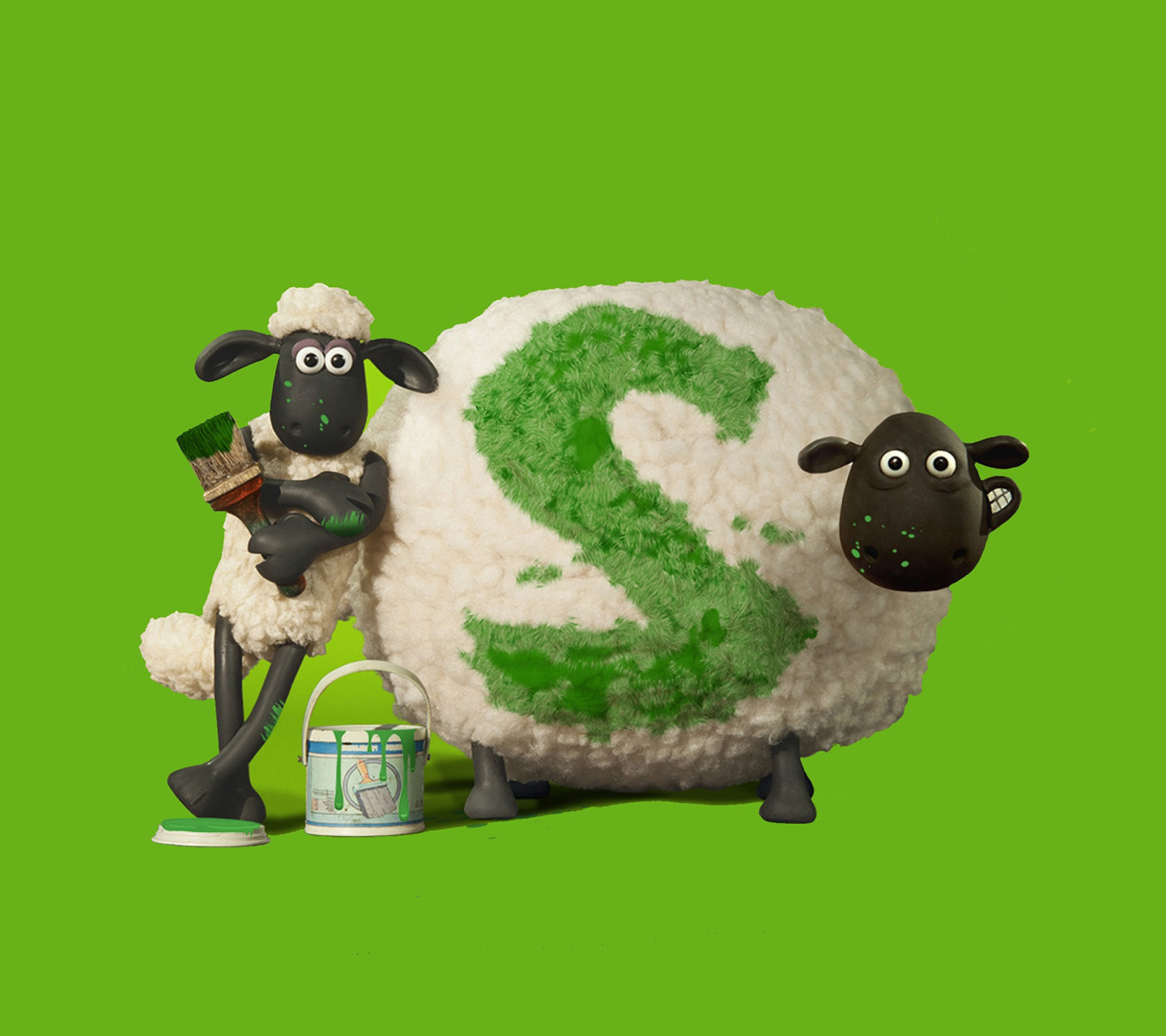 Das Shaun the Sheep Wallpaper 1440x1280