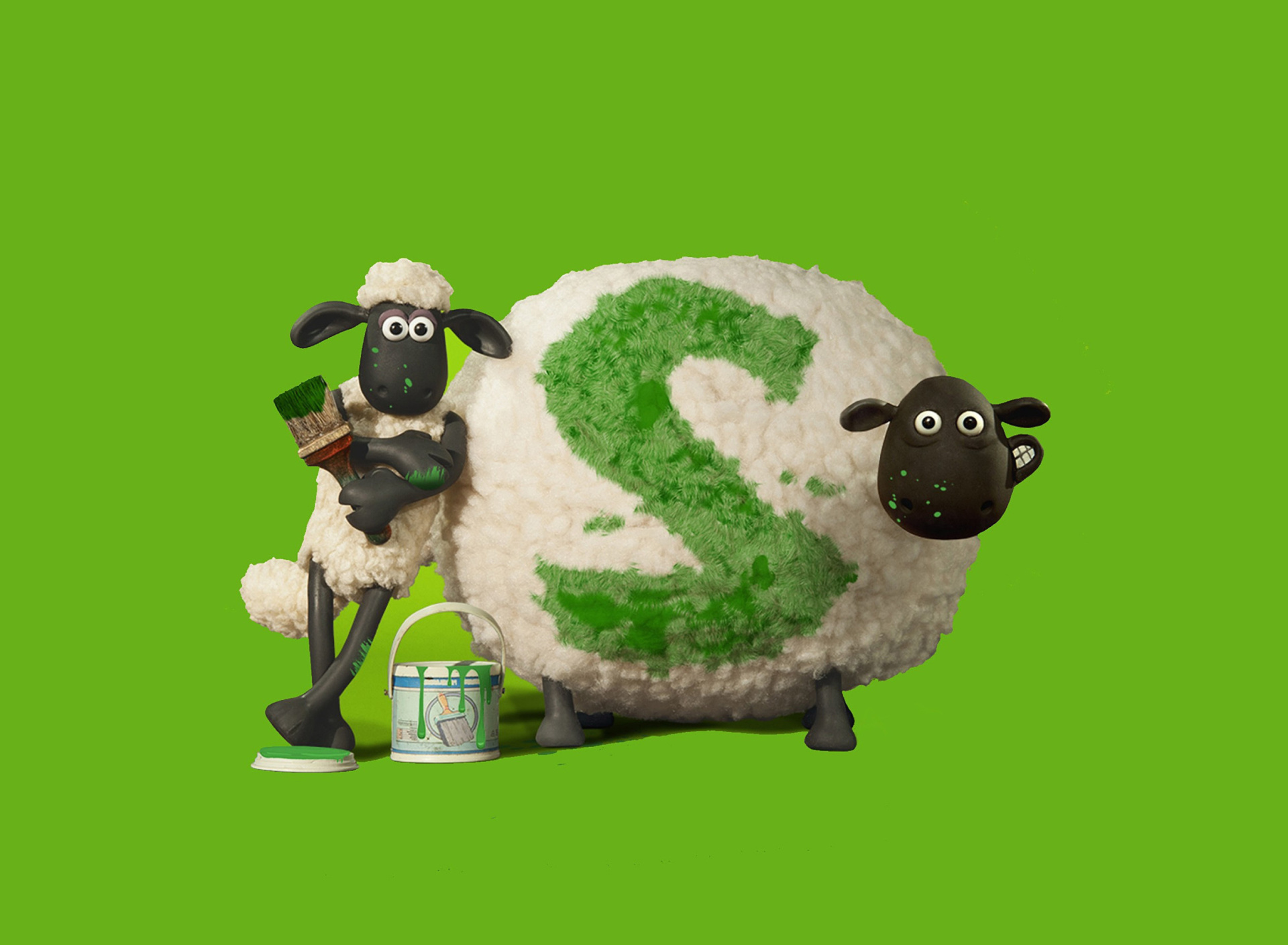 Обои Shaun the Sheep 1920x1408