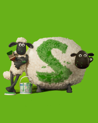 Kostenloses Shaun the Sheep Wallpaper für 128x160
