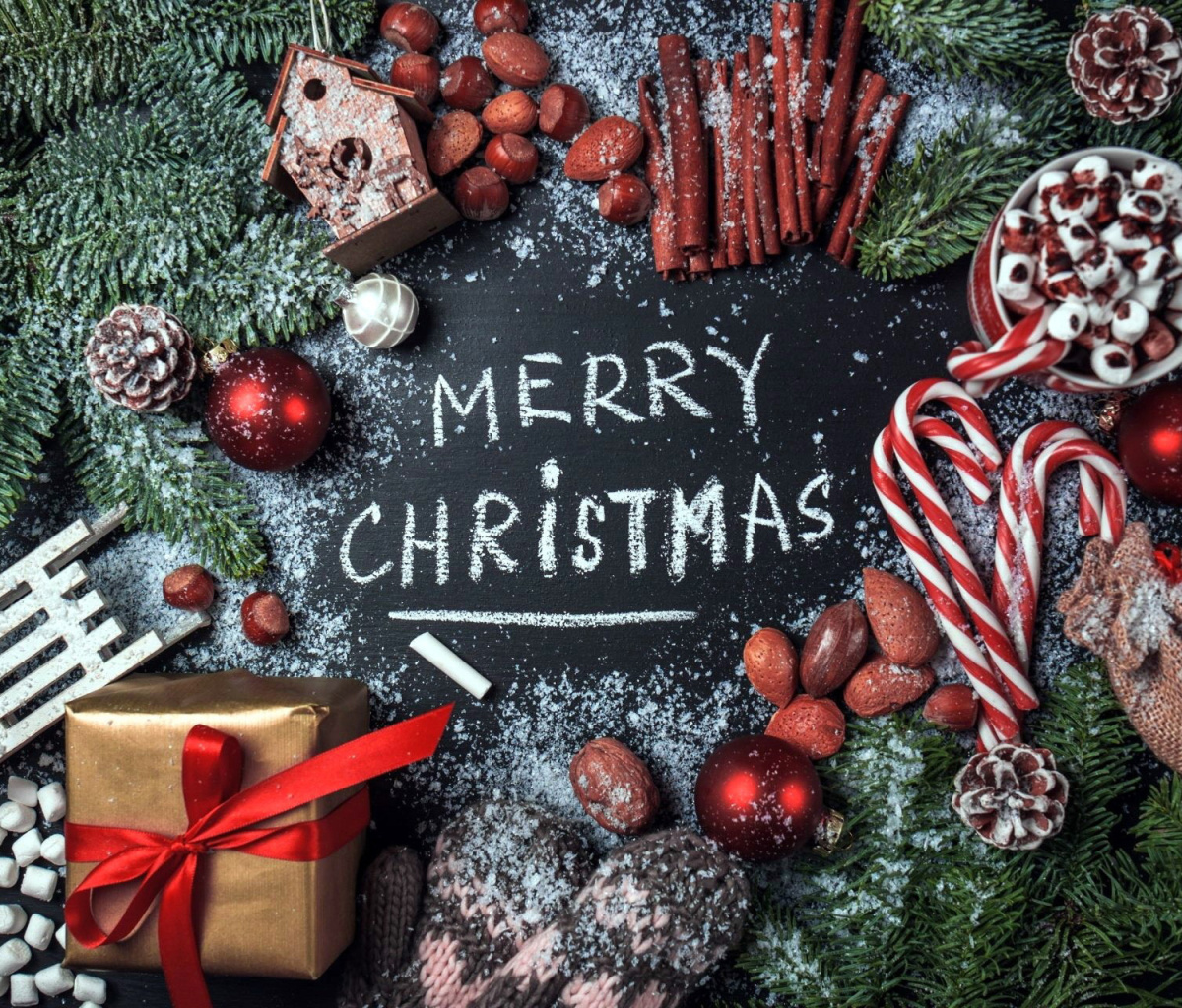 Das December Merry Christmas Happy Holidays Wallpaper 1200x1024
