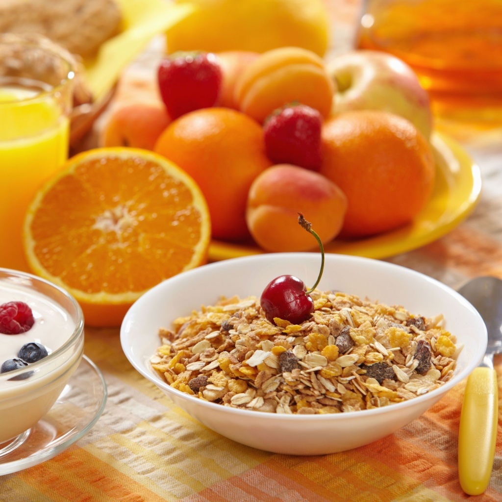 Healthy breakfast nutrition wallpaper 1024x1024