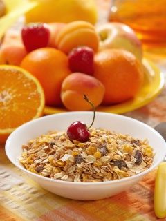 Fondo de pantalla Healthy breakfast nutrition 240x320