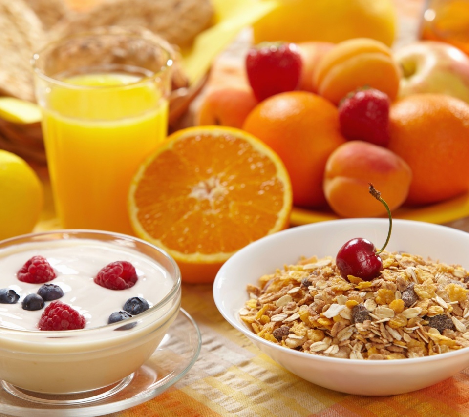 Healthy breakfast nutrition wallpaper 960x854