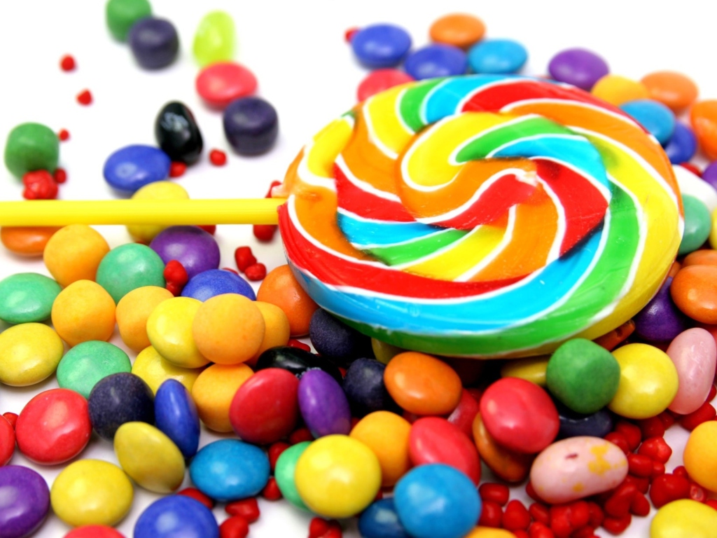 Screenshot №1 pro téma Colorful Candies 1024x768