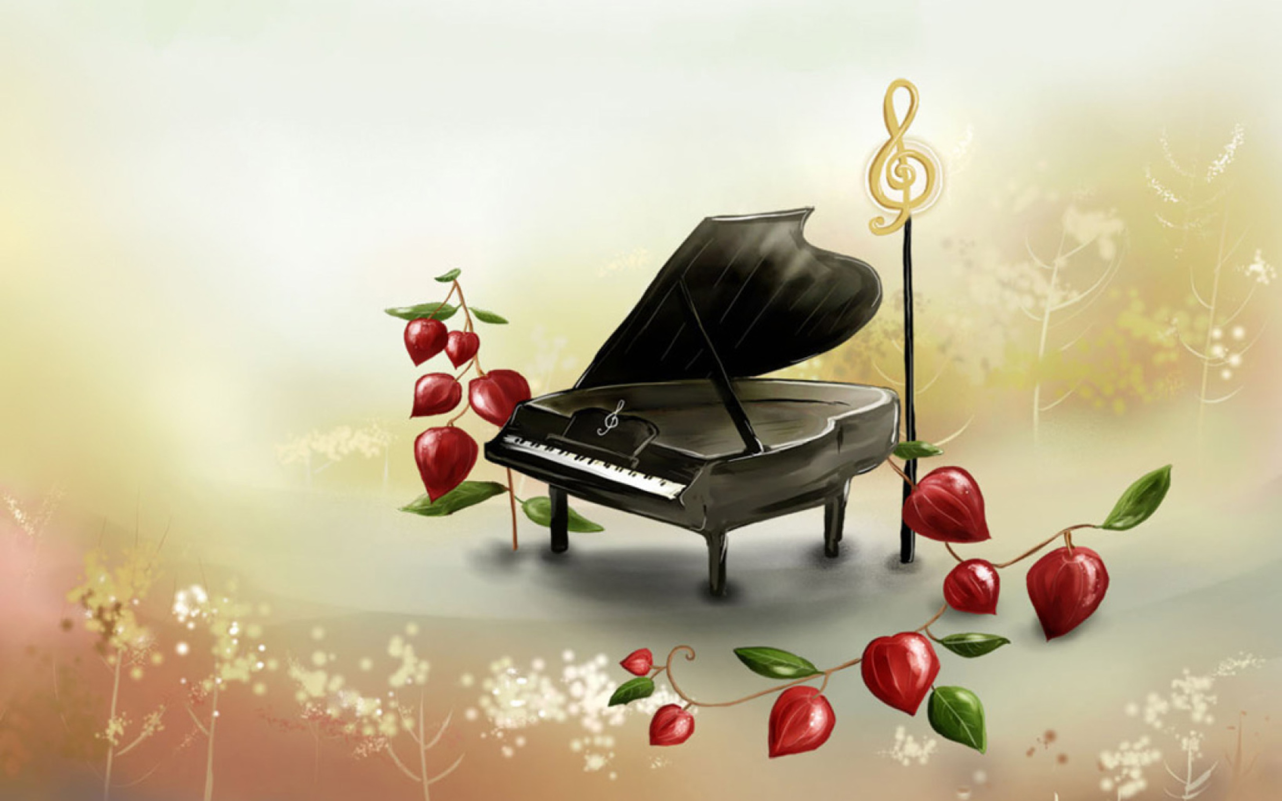 Screenshot №1 pro téma Piano And Notes 2560x1600