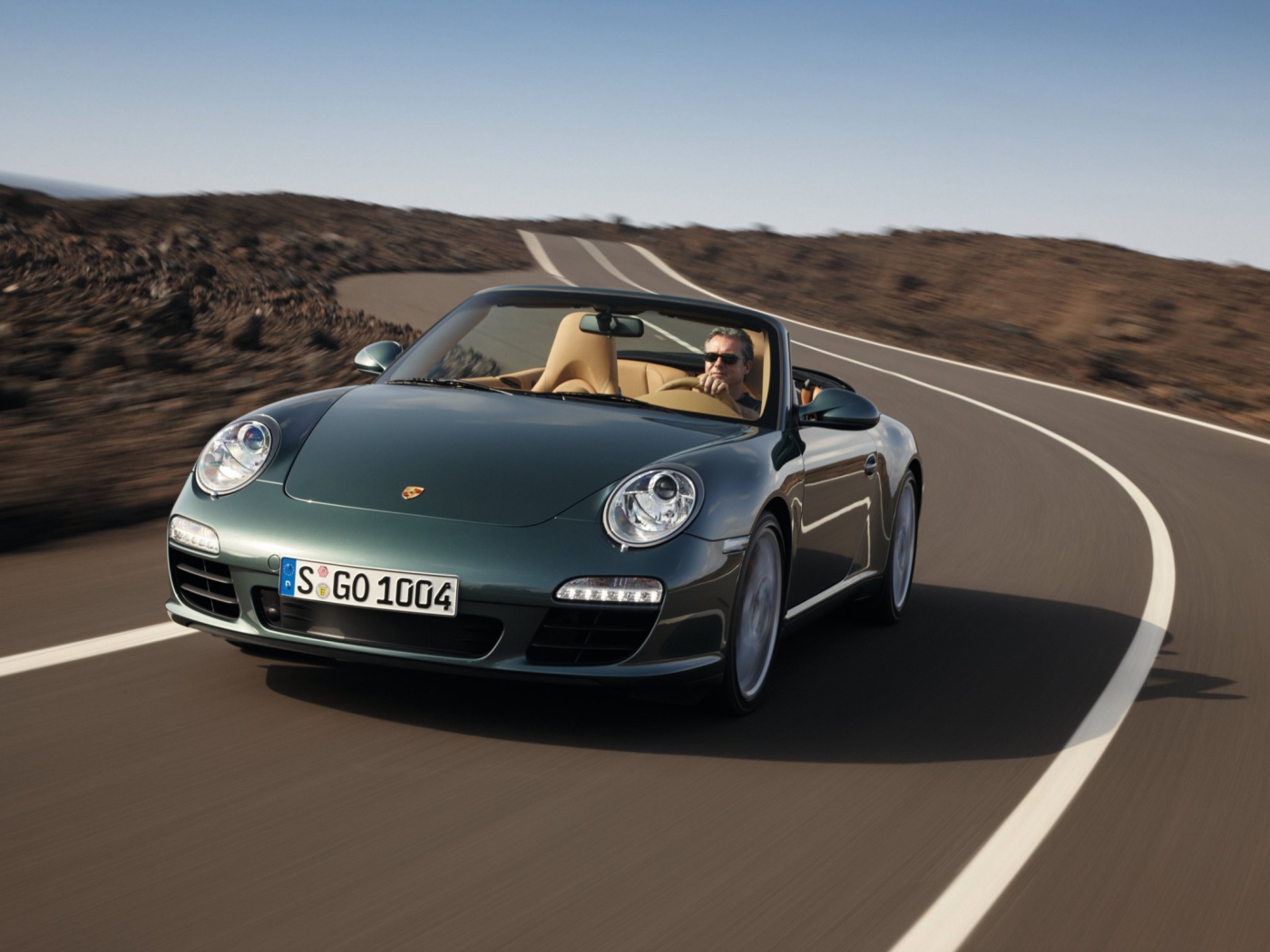 Fondo de pantalla Porsche 911 Carrera 2009 Convertible 1400x1050